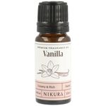 Nikura | Vanilla Fragrance Oil - 10ml | Perfect for Soap Making, Candle Making, Wax Melts, Diffuser | Great for use in Bath Bombs, Perfume Oil, Perfume Scents, Potpourri | Vegan & UK Made