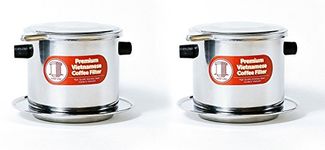 Vietnamese Coffee Filter Brewer. Great for Travel or Camping,(2, Large) (in Many Sizes)