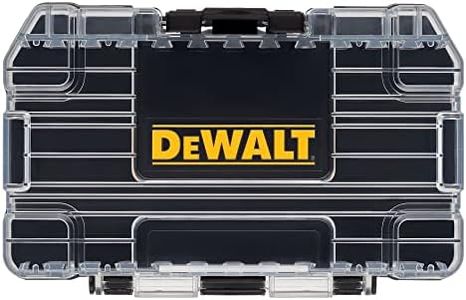 DEWALT ToughCase Tool Box, For Small Parts, 1 Compartment Organizer, Clip Latch For Secure Closing (DWASTCASEBLK)