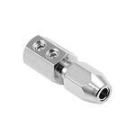 Heyiarbeit Flex Collet Coupler CNC Stainless Steel for 4mm Motor Shaft and 4mm Flex Shaft Flexible Coupling DIY RC Boat Submarine Positive 1Pcs