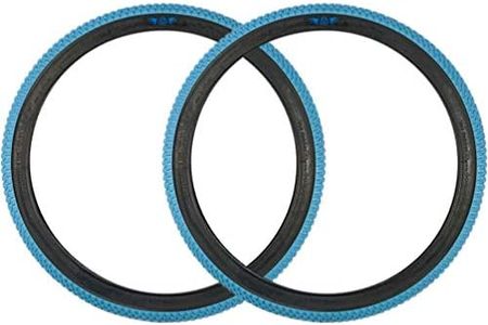 SE Bikes Cub 26 x 2.0 BMX Replacement OEM Clincher Dirt All Terrain Street Wire Bead Two Bike Tire Pair (Light Blue)