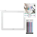 Cricut Bright Pad and Infusible Ink Pen Set Bundle - Lightweight Light Box with Brightness Settings, Easy LED Bright Pad for Weeding Vinyl and Iron-On, Drawing, Tracing, Crafting, Sublimation Markers