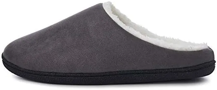 Alpine Swiss Mens Memory Foam Clog Slippers GRY 9