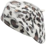 ZLYC Womens Rabbit Fur French Beret