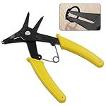 Omninmo Two-in-one Dual-purpose Snap Ring Pliers Retaining Ring Pliers for 10mm-40mm Diameter Snap Ring Multifunctional Installation and Removal Tool