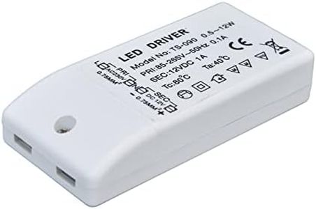 LED Driver 12V LED Power Supply IP65 Waterproof, LED Transformer Dimmable, 12W Constant Voltage Transformer,85-265V Line Dimming for LED Strip Light