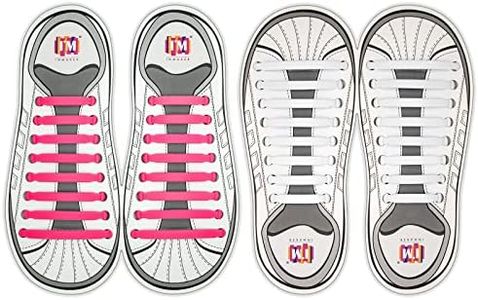 INMAKER No Tie Shoelaces, Pack of 2, Elastic Shoe Laces for Kids and Adults