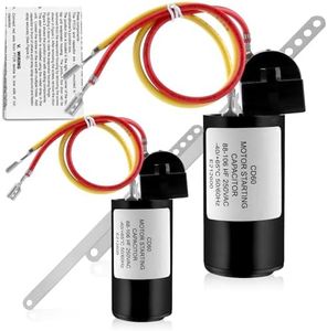 AMI PARTS 8333A9021 Fits for Coleman Hard Start Capacitor kit (2pcs)8333a9021 8335-9021, and 9333-9021 Replacement AC Hard Start Kit, Air Conditioner RVP Products Start Device Package for Coleman AC