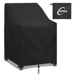 Kipiea 500D Patio Chair Covers Waterproof Winter - Heavy Duty Lawn Outdoor Furniture Chair Covers with Anti UV and No Tears, No Fading (25.5" W x 25.5" D x 47" H)