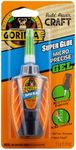 Gorilla Micro Precise Super Glue Gel, Cyanoacrylate Glue, Fast Setting, Precise Dispensing Tool, Anti-Clog Cap, Clear, 5.5g, (Pack of 1)