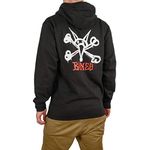 Powell Peralta Rat Bones Hoody Sweatshirt, Black, Extra Large