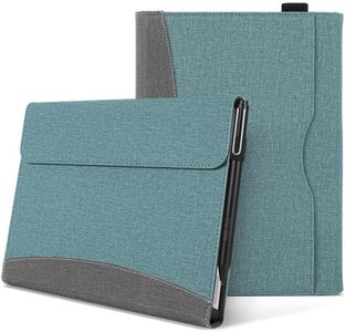 Jarttarn Case Compatible with Microsoft Surface Pro 11 (2024) 13-inch Tablet, Sleeve Pouch Cover for Surface Pro 11 Stand PU Leather Case (Green)