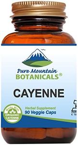 Pure Mountain Botanicals Cayenne Pepper 90 Vegan Caps