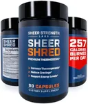 Sheer Strength Labs Thermogenic Capsaicin Supplements Premium Supplement for Men, Jitter Free Blend of Capsaicin, Rauwolscine, Forskohlii & L-Carnitine Supplement - 30SV