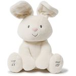 Baby GUND Flora The Bunny Animated Plush, Singing Stuffed Animal Toy for Ages 0 and Up, Cream, 12" (Styles May Vary)