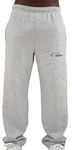 Redrum plain cotton sweatpants, joggers’ pants, cotton jogging bottoms, sports trousers, jogging bottoms, gym wear or comfortable casual pants for men and women - grey - 3XL