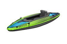 1 Person Inflatable Kayak Set (Oars Air Pump One Man Blow Up Canoe)