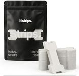 HiStrips High Performance Nasal Strips | Easier Breathing, Less Snoring | Designed for Athletes with Sweat-Proof Adhesive Matrix & Reinforced Lift Band (White, 30 Count)