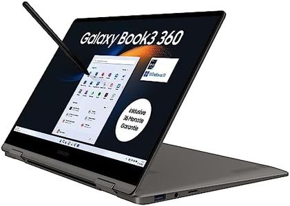 Samsung Galaxy Book3 360 Laptop, 13" Full HD 60Hz Display, TOUCHSCREEN, AMOLED, Intel Core i7-1360P, 16GB RAM, 512GB SSD, Windows 11, QWERTZ Tastatur, Graphite, Inklusive 36 Monate Herstellergarantie