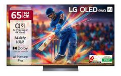 LG 164 cm (65 Inches) OLED evo C5 AI Series 4K Ultra HD (3840 x 2160) Smart webOS OLED TV OLED65C56LA