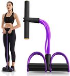 Zerolex Resistance Band 4-Tube Natural Latex Sit-up Body Building Elastic Pull Rope Fitness Equipment Abdomen Waist Arm Yoga Stretching Slimming Training