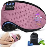 Sleep Headphones, Breathable Bluetooth 5.2 Headband Sleeping Headphones, Wireless Eye Mask Sleep Earbuds for Side Sleeper Women Office AirTravel Cool Tech Gadgets Unique Gifts Women's Day Gift