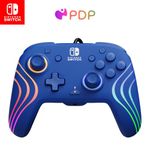 PDP Afterglow™ Wave Wired Controller: Blue for Nintendo Switch, Nintendo Switch - OLED Model