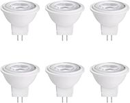 Makergroup MR11 Gu4.0 Bi-pin LED Light Bulb 3W 12VAC/DC Low Voltage LED Spotlights Warm White 2700K-3000K for Outdoor Landscape Lighting and Indoor Recessed/Track Lights 6pcs