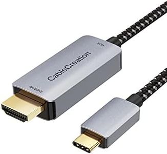 USB C to HDMI Cable with HDR 4K 60Hz, 2K@144Hz, 2K@120Hz, CableCreation USB Type C to HDMI Cable Thunderbolt 3/4 Compatible for MacBook Pro MacBook Air2020/2019, iMac, iPad Pro 2020, Galaxy S22 S20 S10/Note 10, Chromebook, 3.3FT