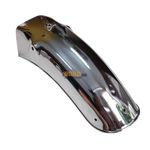 Road Religion Superior-grade Chrome Rear Mudguard/Fender compatible with Yamahaa RX100/RX135 - Superior-grade Chrome (Heavy-Duty)