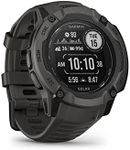 Garmin Instinct 2X SOLAR (50 mm), Large Rugged GPS Smartwatch, Built-in Sports Apps and Health Monitoring, Solar Charging and Ultratough Design Features, Graphite