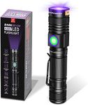 DARKBEAM UV 395nm Flashlight USB Rechargeable, Wood's lamp Black Light, Handheld Ultraviolet LED Portable with Clip, Resin Curing/Spot Scorpions/Fluorescer/Detector for Pet Dog Urine