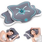 Delyoly Cervical Neck Pillow for Sleeping - Memory Foam Contour Pillow for Neck Pain Relief, Ergonomic Support for Side and Back Sleepers, Orthopedic Pillow with Breathable Ice Silk Cover(Gray)