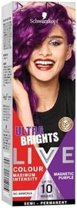 Schwarzkopf LIVE Colour Ultra Brights Magnetic Purple,Semi-permanent Hair Colour,Lasts Up to 10 Washes