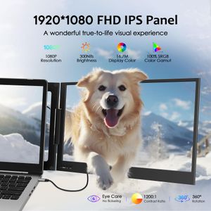 KPKUE 15.6" Laptop Screen Extender – Portable Dual Monitor Display