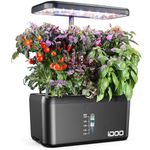 iDOO Hydroponics Growing System, 8 Pods Hydro Indoor Herb Garden with LED Grow Light, Auto Timer, Plants Germination Kit, Indoor Gardening System, Hydroponic Planter