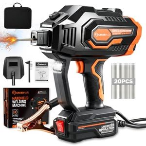Sakerplus Portable Welding Machine, Welder Machine 110V, ARC Portable Welder with IGBT Inverter 5 Variable Current Adjustment (Model Pro - Digital Amp & LED)