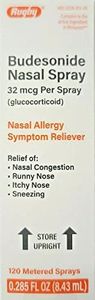 Rugby Laboratories BUDESONIDE Nasal Spray, Budesonide (glucocorticoid) 32 mcg Per Spray, 8.43ML 120 Sprays