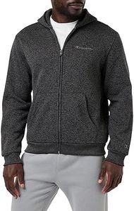 Champion Legacy American Classics - Knit Full Zip Felpa con Cappuccio, Grigio Melange, M Uomo FW23
