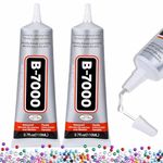 B-7000 Super Adhesive Glue - 110ml/3.7oz (2 Pack) - Industrial Strength B7000 Glues Paste for Rhinestones Crafts, Clothes Shoes, Fabric, Jewelry Making, Cell Phones, Tablet, Wood, Rubber, Leather