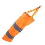 Durable Wind Sock, Tgoon Wind Sock for Helicopter, Fluorescent Windsock Polyester Wind Direction Nylon Sun Damage 40cm for Outdoors Airport Farm & Park Windspinner, Wind Sock Pole