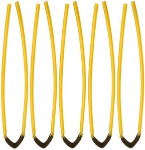 Lyxhag 5Pcs Slingshot Replacement Band,Heavy Duty Wrist Rocket Elastic Rubber Bands, Suitable Insert-Yoke-into-Tube Hunting Resorter