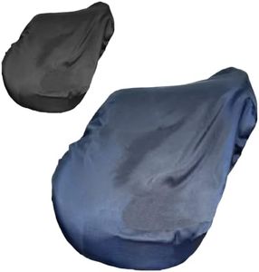 Derby All Purpose Nylon English Saddle Cover with Fleece Lining - Protects Saddles from Dust, Debris, and Damage - Fits Most Sizes and Styles of Saddles - Multiple Colors Available, Navy