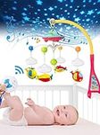 UNIH Baby Crib Mobile with Lights a