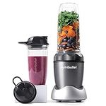 Nutri Bullet NB50100C Pro 1000 Single Serve Blender (1000W) 7-Piece Set, Dark Gray/Light Gray Skirt