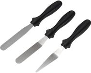 Kitchtic Icing Cake Spatulas - Stainless Angled Steel Spatulas for Decorating and Baking Cakes - Cake Frosting Spatula Smoother Tool - Offset Spatula Set for Kitchen