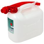 SPARES2GO Fuel Can Petrol Diesel Jerry Canister with Flexible Spout (5L)