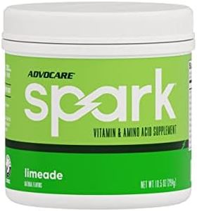 AdvoCare Spark Vitamin & Amino Acid Supplement - Focus & Energy Drink Powder Mix with Vitamin A, B-6, C & E - Also Includes L-Carnitine & L-Tyrosine - Limeade, 10.5 oz