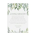 PMPrinted Greenery Personalised A5, A4 OR A3 Wedding Sign - Wedding Reception Decor. Rustic Eucalyptus Design (Loving Memory)