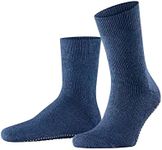 FALKE Men's Homepads Slipper Sock - Cotton/Wool Blend, Blue (Dark Blue 6690), UK 5.5-8 (EU 39-42 Ι US 6.5-9), 1 Pair